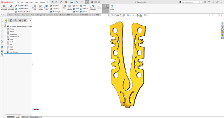 Head plate Solidworks
