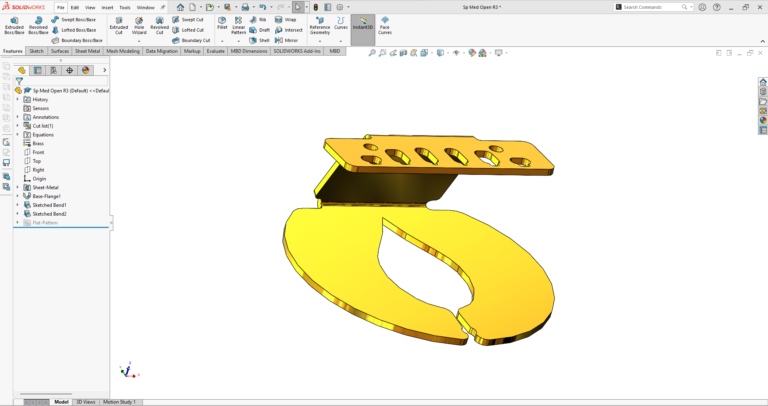 Inner plate Solidworks